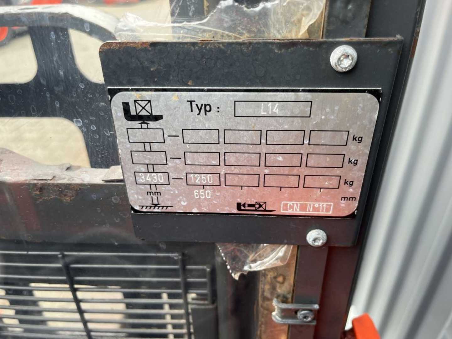 Used Forklift Linde L14 Balstdakšu krautņotājs ar dīseli (Image 5) Used Forklift Linde L14 Balstdakšu krautņotājs ar dīseli (Image 5)