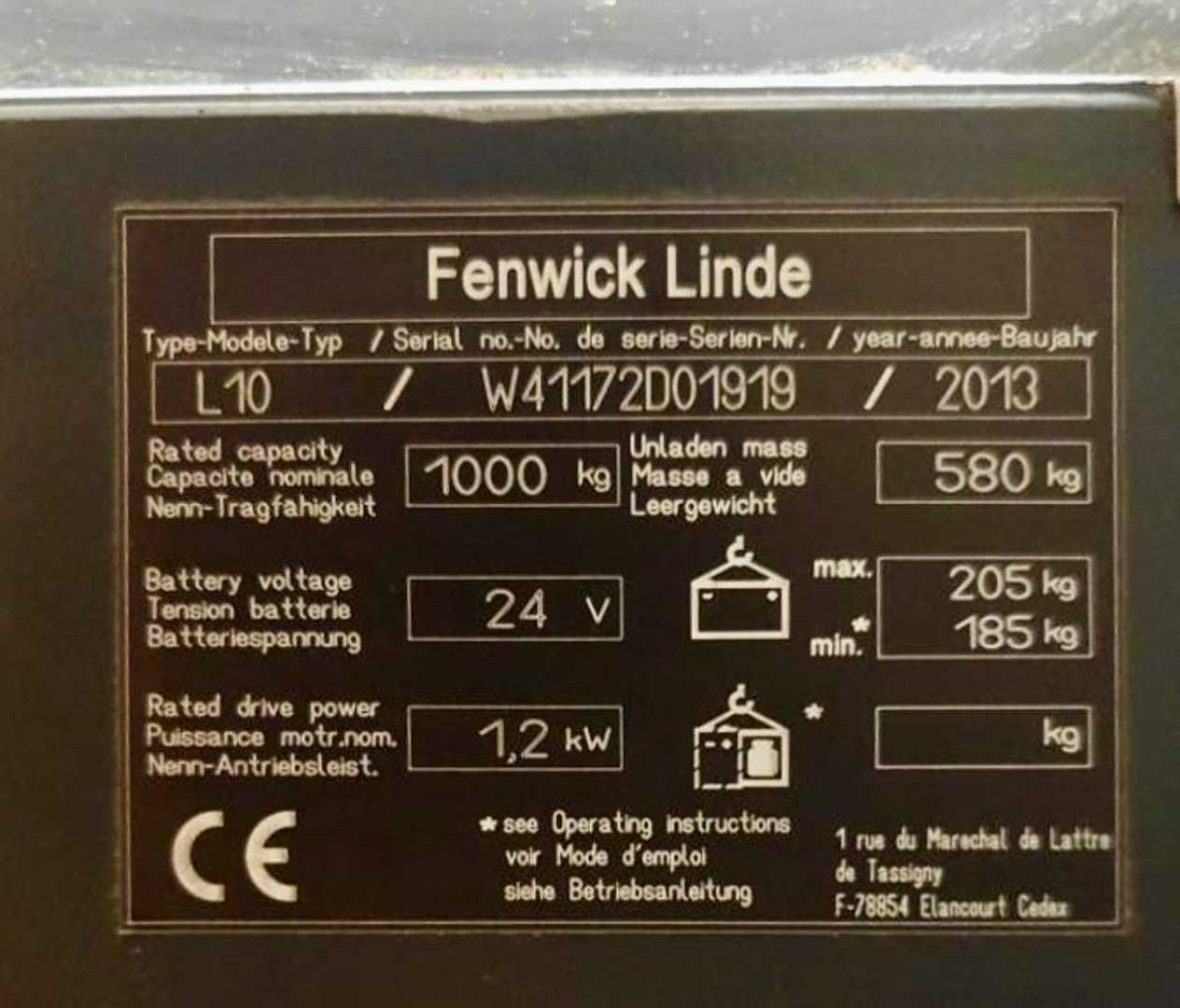 Used Forklift Linde L 10 Balstdakšu krautņotājs ar dīseli (Image 8) Used Forklift Linde L 10 Balstdakšu krautņotājs ar dīseli (Image 8)