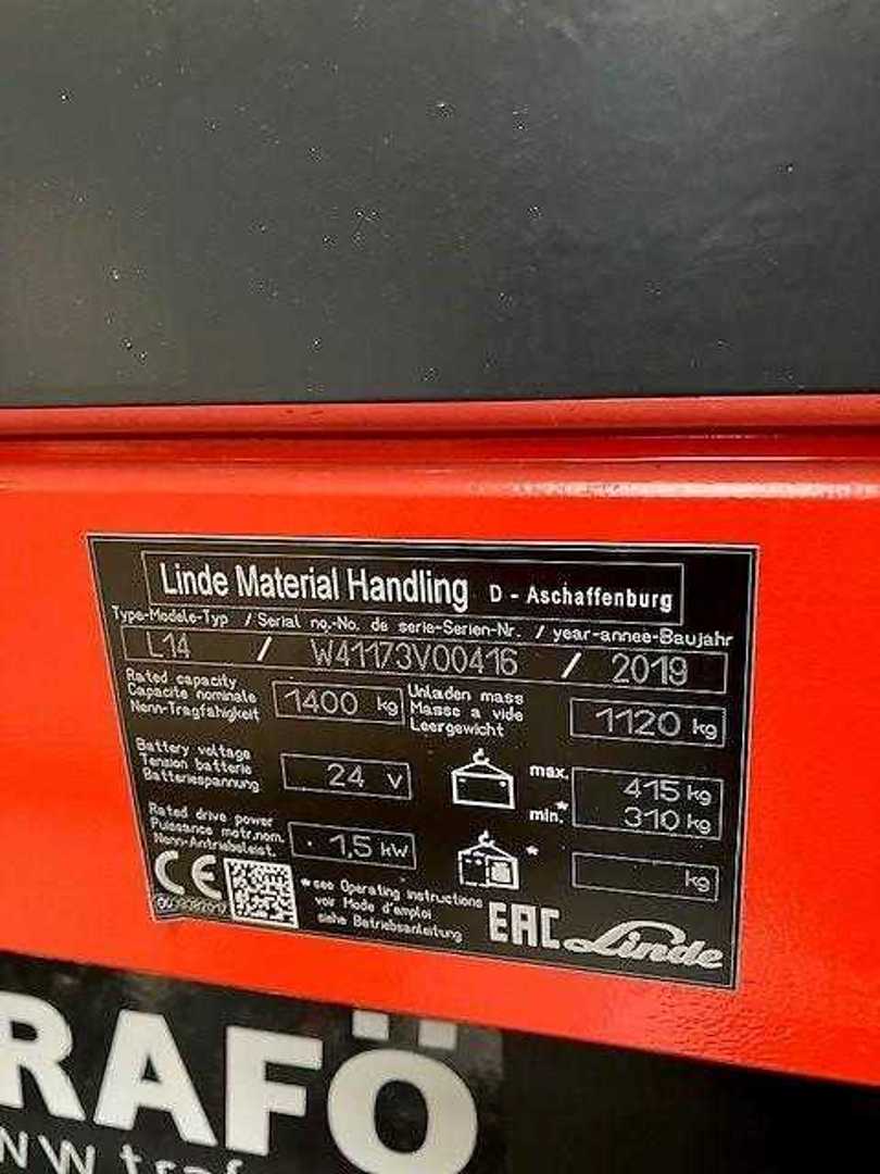 Used Forklift Linde L14 ION Balstdakšu krautņotājs ar dīseli (Image 5) Used Forklift Linde L14 ION Balstdakšu krautņotājs ar dīseli (Image 5)