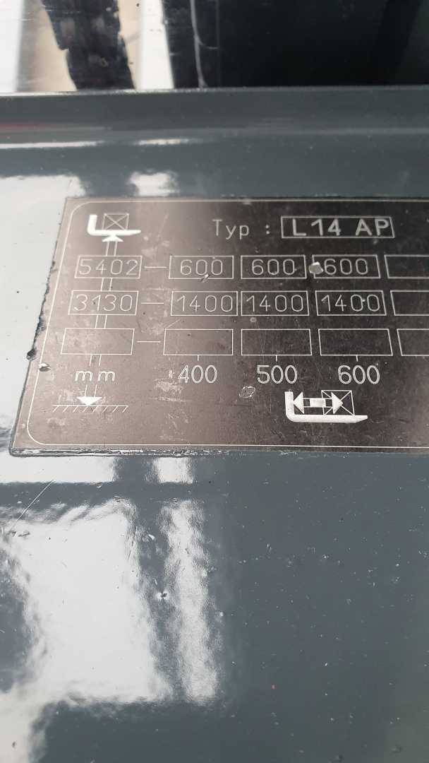 Used Forklift Linde L14AP Balstdakšu krautņotājs ar dīseli (Image 6) Used Forklift Linde L14AP Balstdakšu krautņotājs ar dīseli (Image 6)
