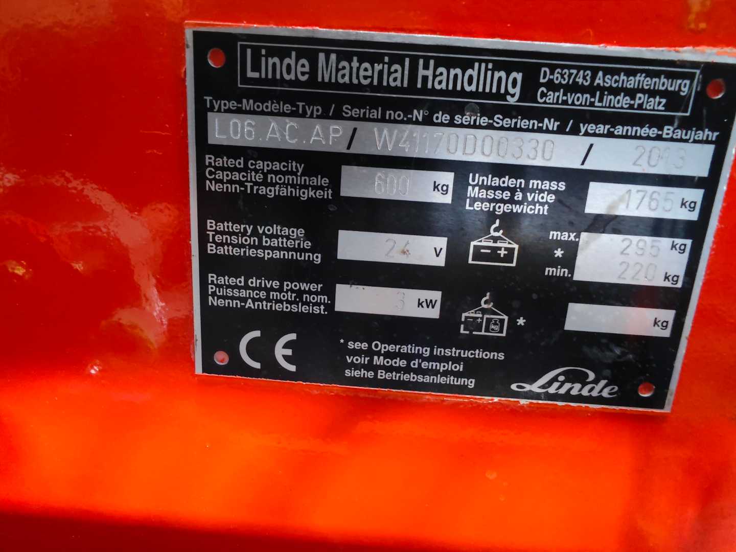 Used Forklift Linde L06 AC AP Balstdakšu krautņotājs ar dīseli (Image 9) Used Forklift Linde L06 AC AP Balstdakšu krautņotājs ar dīseli (Image 9)