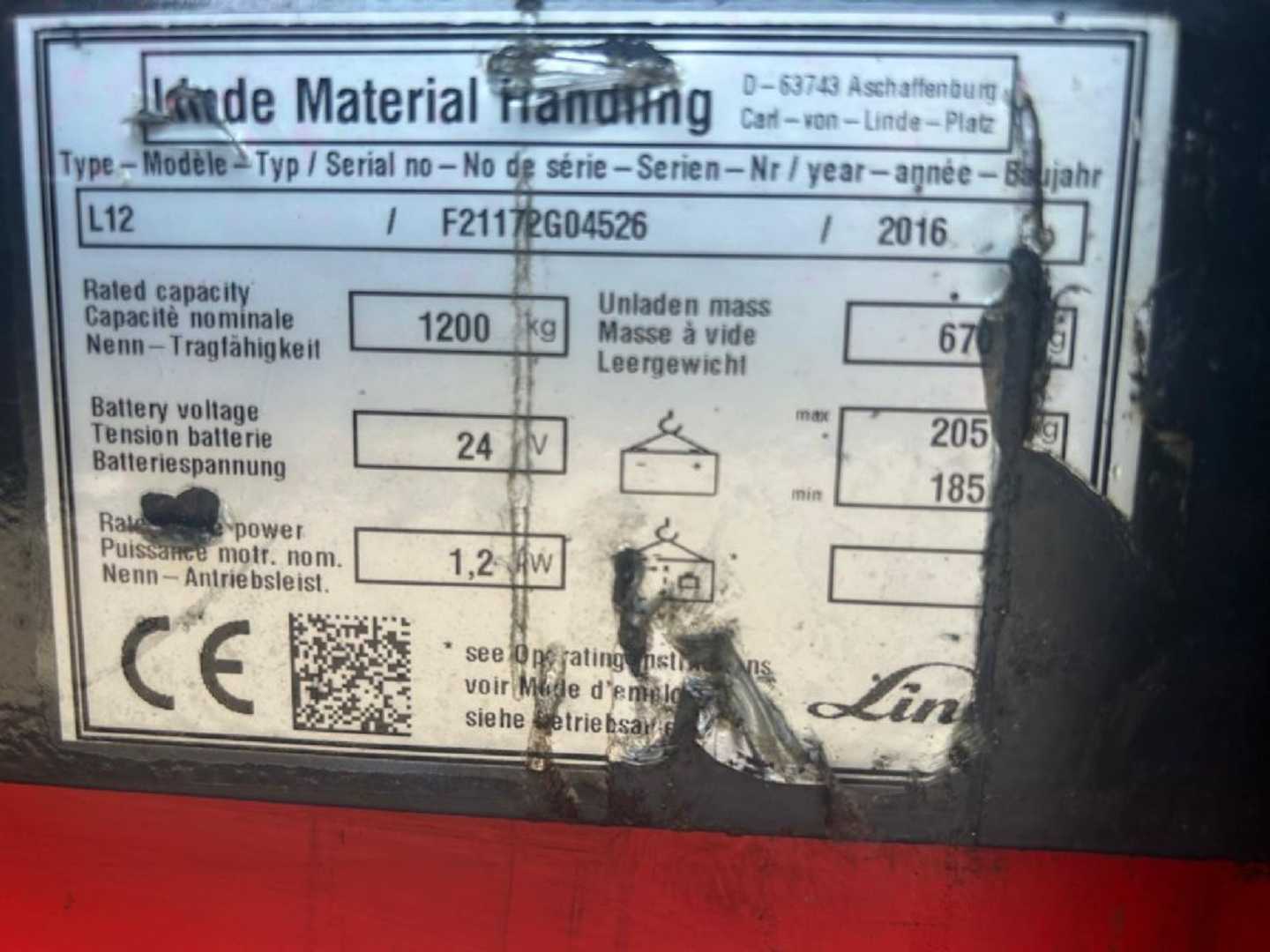 Used Forklift Linde L12 Balstdakšu krautņotājs ar dīseli (Image 7) Used Forklift Linde L12 Balstdakšu krautņotājs ar dīseli (Image 7)