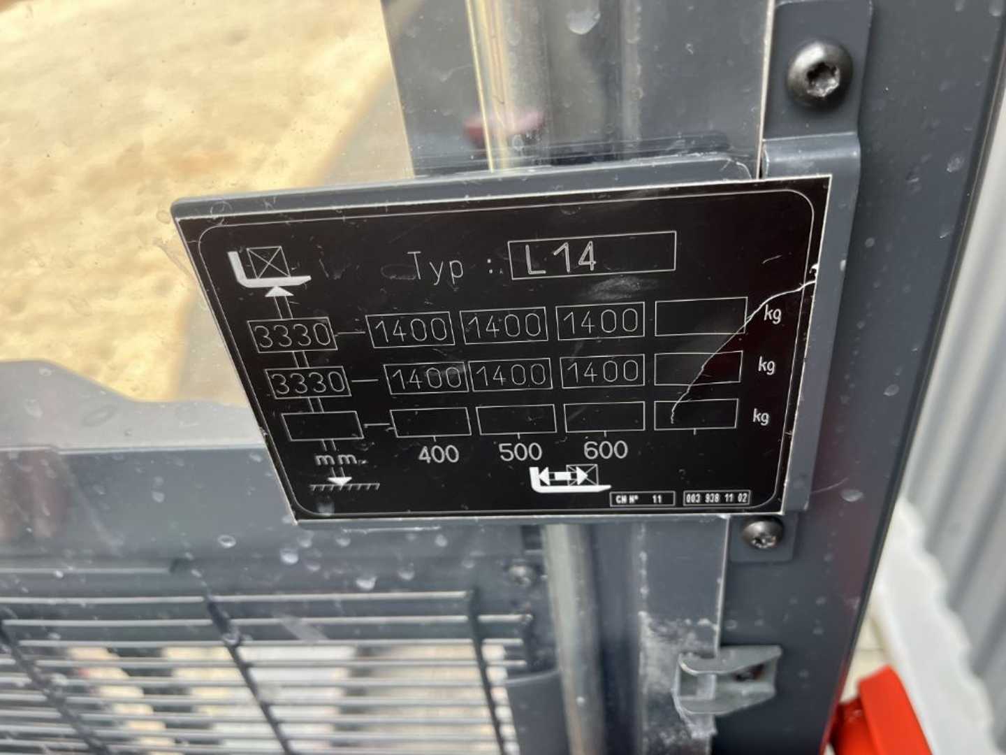 Used Forklift Linde L14 Balstdakšu krautņotājs ar dīseli (Image 5) Used Forklift Linde L14 Balstdakšu krautņotājs ar dīseli (Image 5)