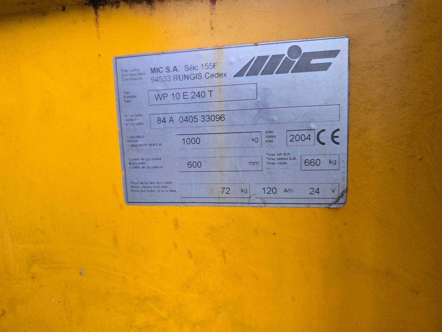 Used Forklift MIC WP1024 Balstdakšu krautņotājs ar dīseli (Image 3) Used Forklift MIC WP1024 Balstdakšu krautņotājs ar dīseli (Image 3)