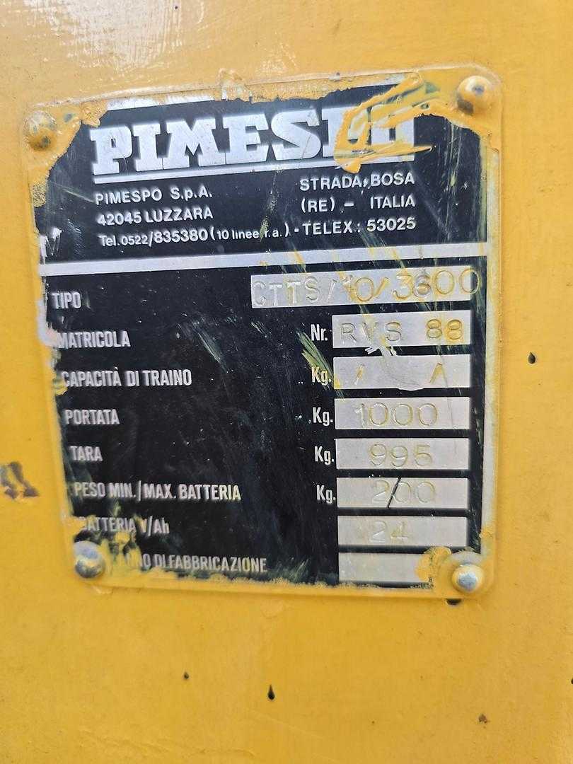 Used Forklift Pimespo CTTS10 Balstdakšu krautņotājs ar dīseli (Image 4) Used Forklift Pimespo CTTS10 Balstdakšu krautņotājs ar dīseli (Image 4)