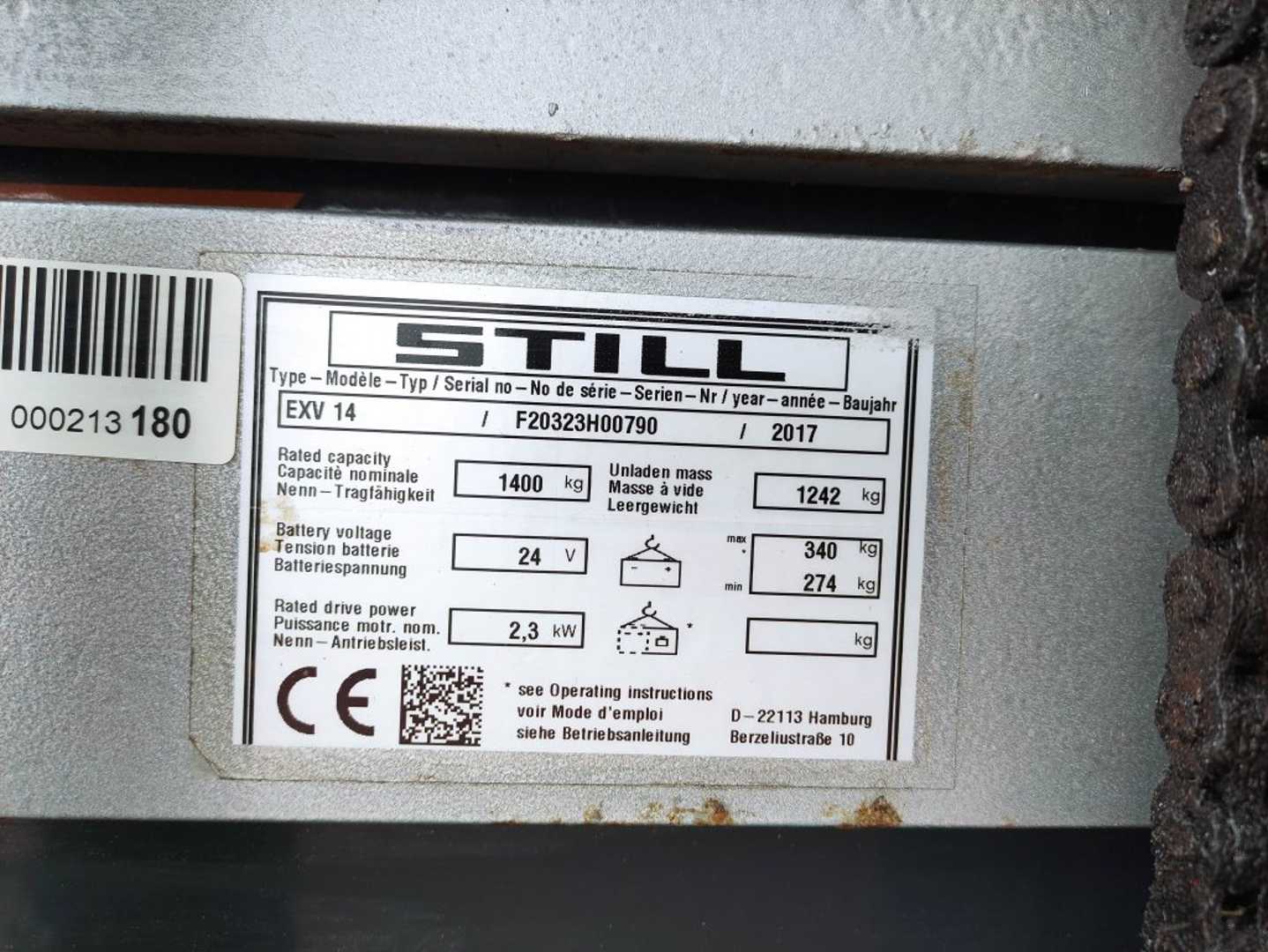 Used Forklift STILL EXV 14 Balstdakšu krautņotājs ar dīseli (Image 5)