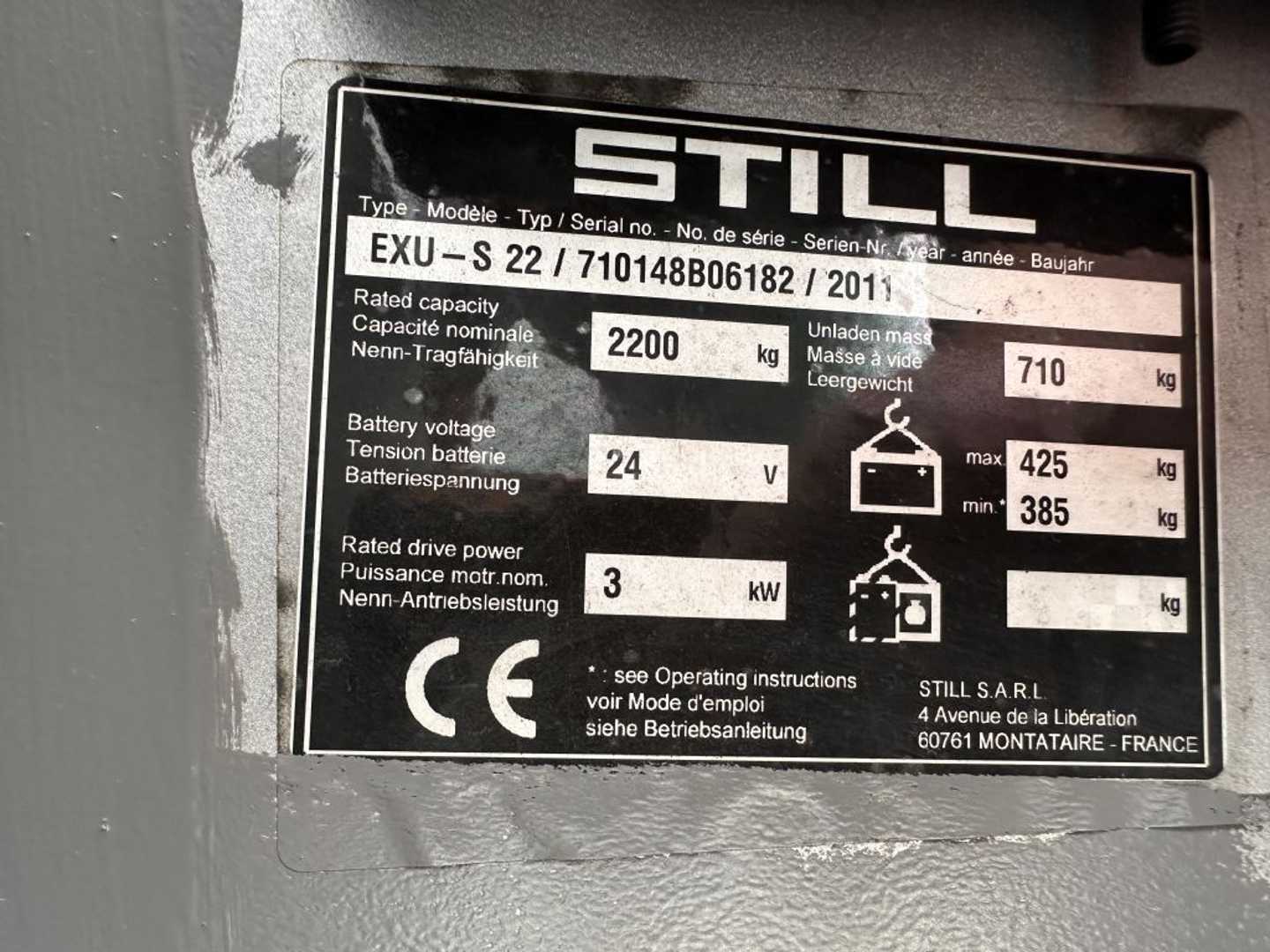 Used Forklift STILL EXU-S 22 Baujahr 2011 / Hubkraft 2200kg Balstdakšu krautņotājs ar dīseli (Image 4) Used Forklift STILL EXU-S 22 Baujahr 2011 / Hubkraft 2200kg Balstdakšu krautņotājs ar dīseli (Image 4)