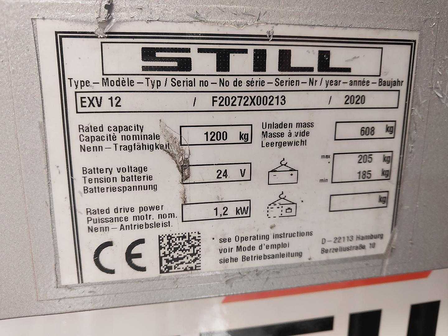 Used Forklift STILL EXV 12 Balstdakšu krautņotājs ar dīseli (Image 6) Used Forklift STILL EXV 12 Balstdakšu krautņotājs ar dīseli (Image 6)