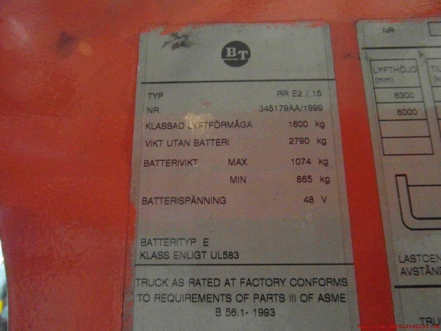 Used Forklift BT RRE2/15 Bīdmasta iekrāvējs (Image 8) Used Forklift BT RRE2/15 Bīdmasta iekrāvējs (Image 8)