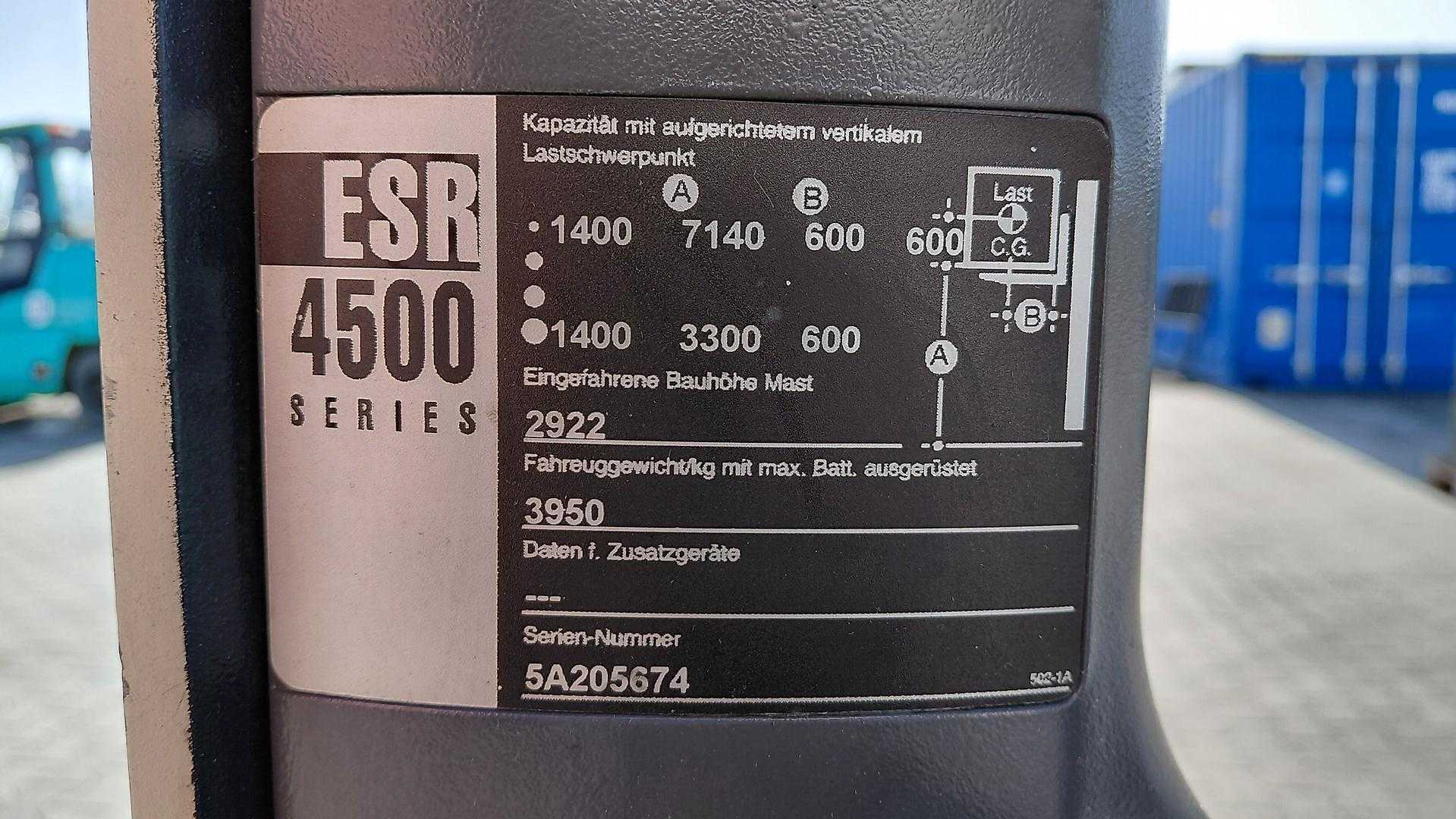 Used Forklift Crown ESR4500 Bīdmasta iekrāvējs (Image 9)