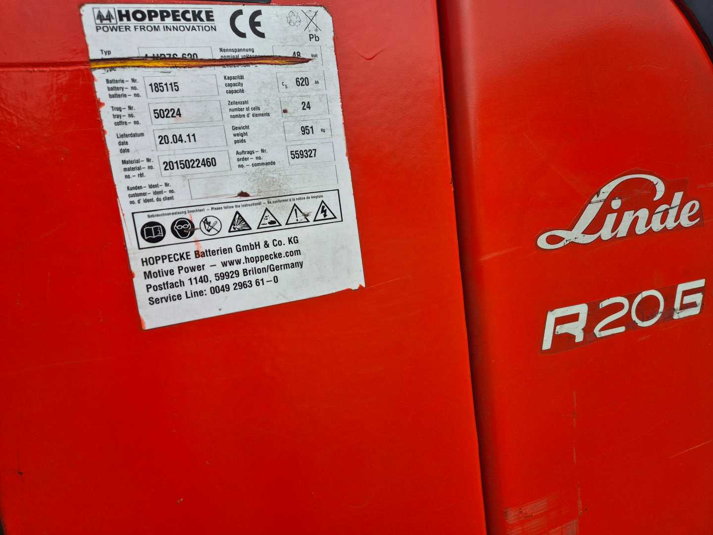 Used Forklift Linde R20G-12 / 85% Battery Bīdmasta iekrāvējs (Image 18) Used Forklift Linde R20G-12 / 85% Battery Bīdmasta iekrāvējs (Image 18)