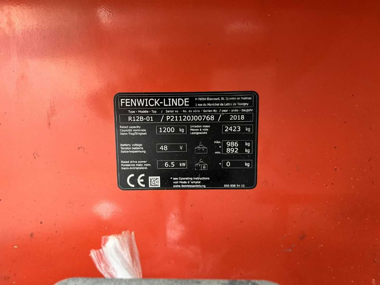 Used Forklift Linde R12B-01 Bīdmasta iekrāvējs (Image 4)