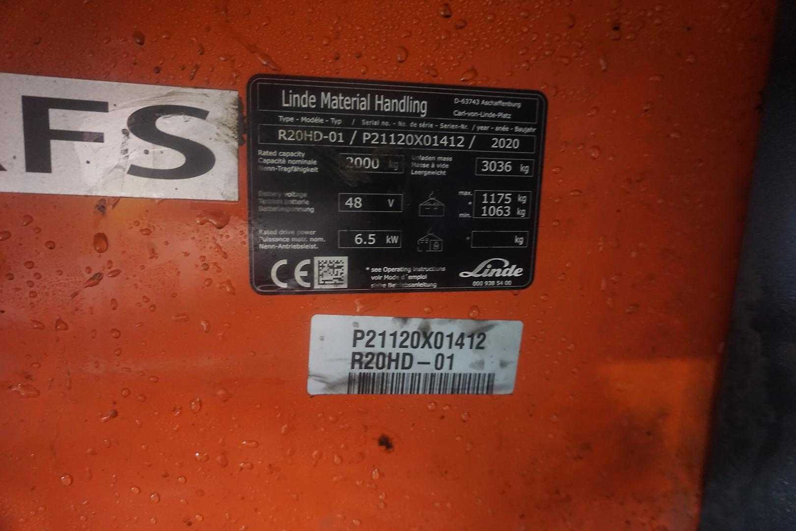 Used Forklift Linde R 20HD-01 - Nur 2.092 Stunden Bīdmasta iekrāvējs (Image 8) Used Forklift Linde R 20HD-01 - Nur 2.092 Stunden Bīdmasta iekrāvējs (Image 8)