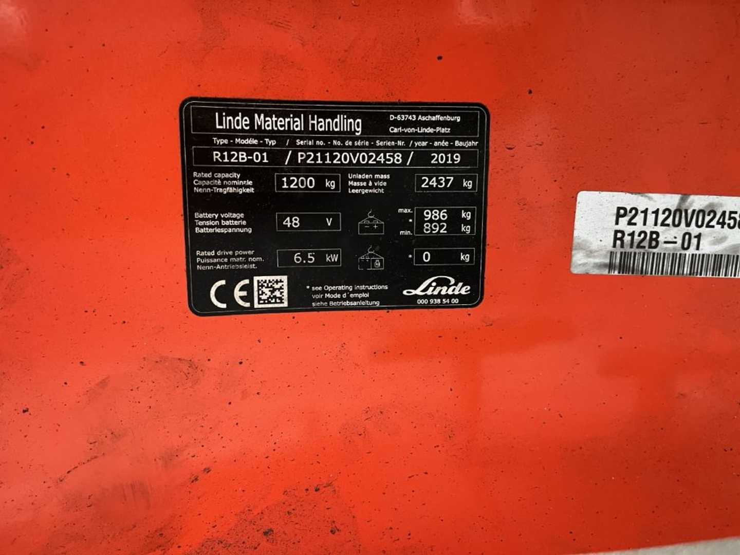 Used Forklift Linde R12B-01 Bīdmasta iekrāvējs (Image 4)