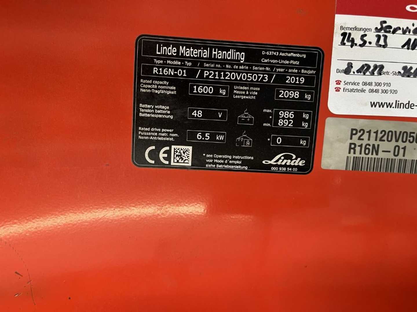 Used Forklift Linde R16N Bīdmasta iekrāvējs (Image 4) Used Forklift Linde R16N Bīdmasta iekrāvējs (Image 4)