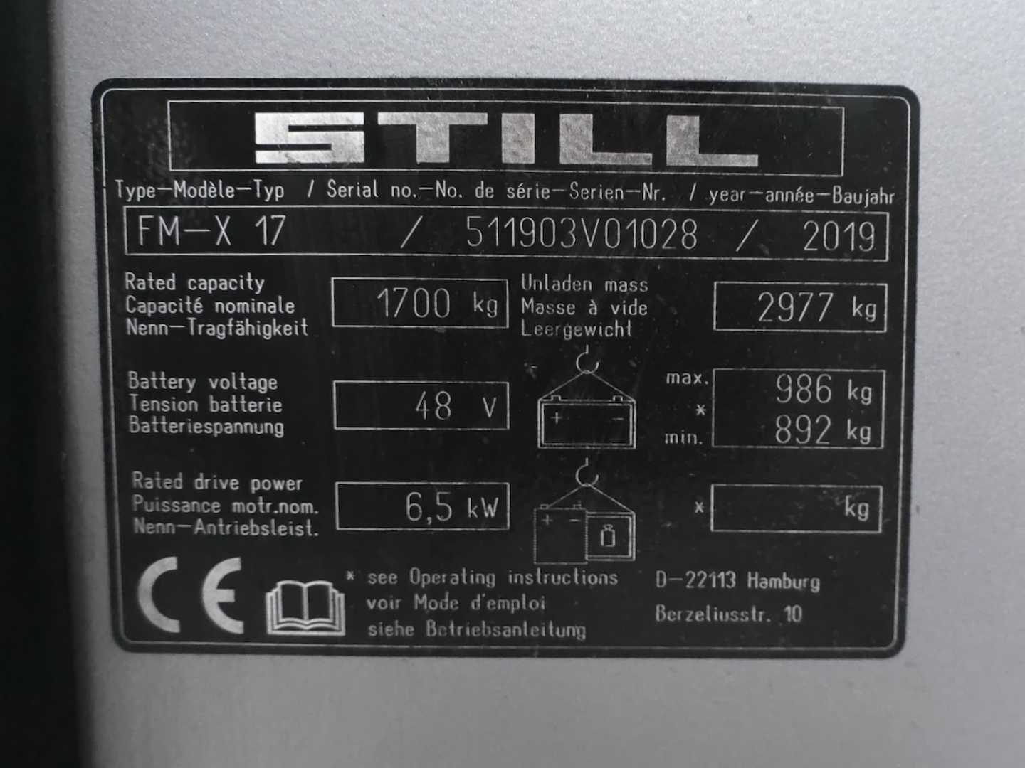 Used Forklift STILL FM-X17 Bīdmasta iekrāvējs (Image 11) Used Forklift STILL FM-X17 Bīdmasta iekrāvējs (Image 11)