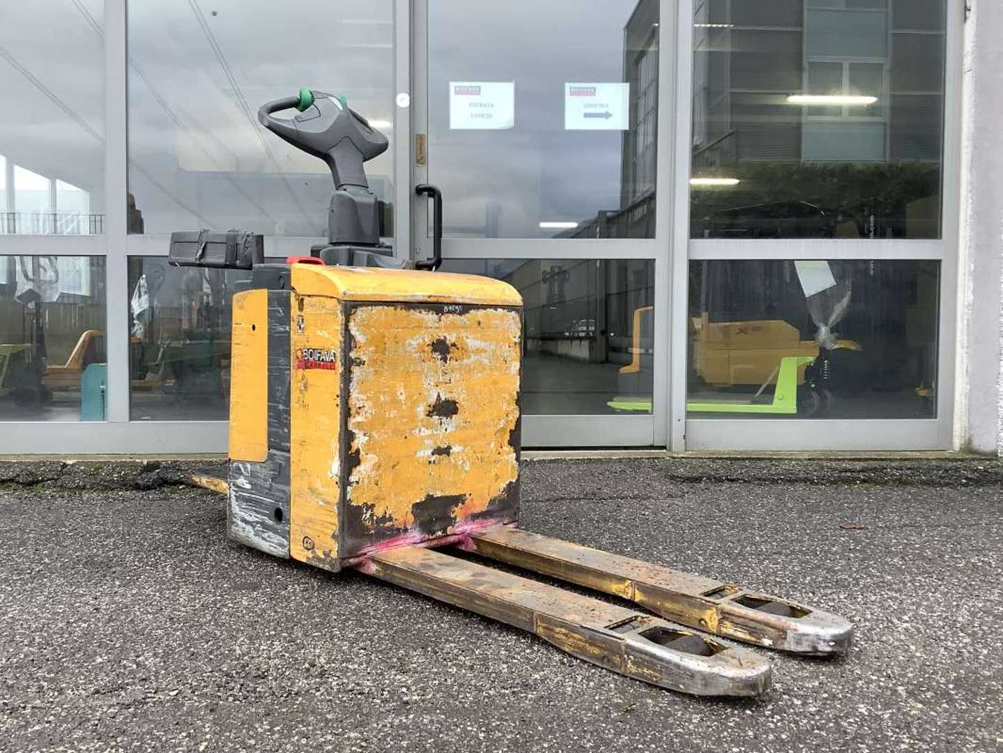 Used Forklift Jungheinrich ERE 120 Gājēju krautņotāja vadītāja stāvplatforma (vai līdzbraucēja platforma) (Image 1)