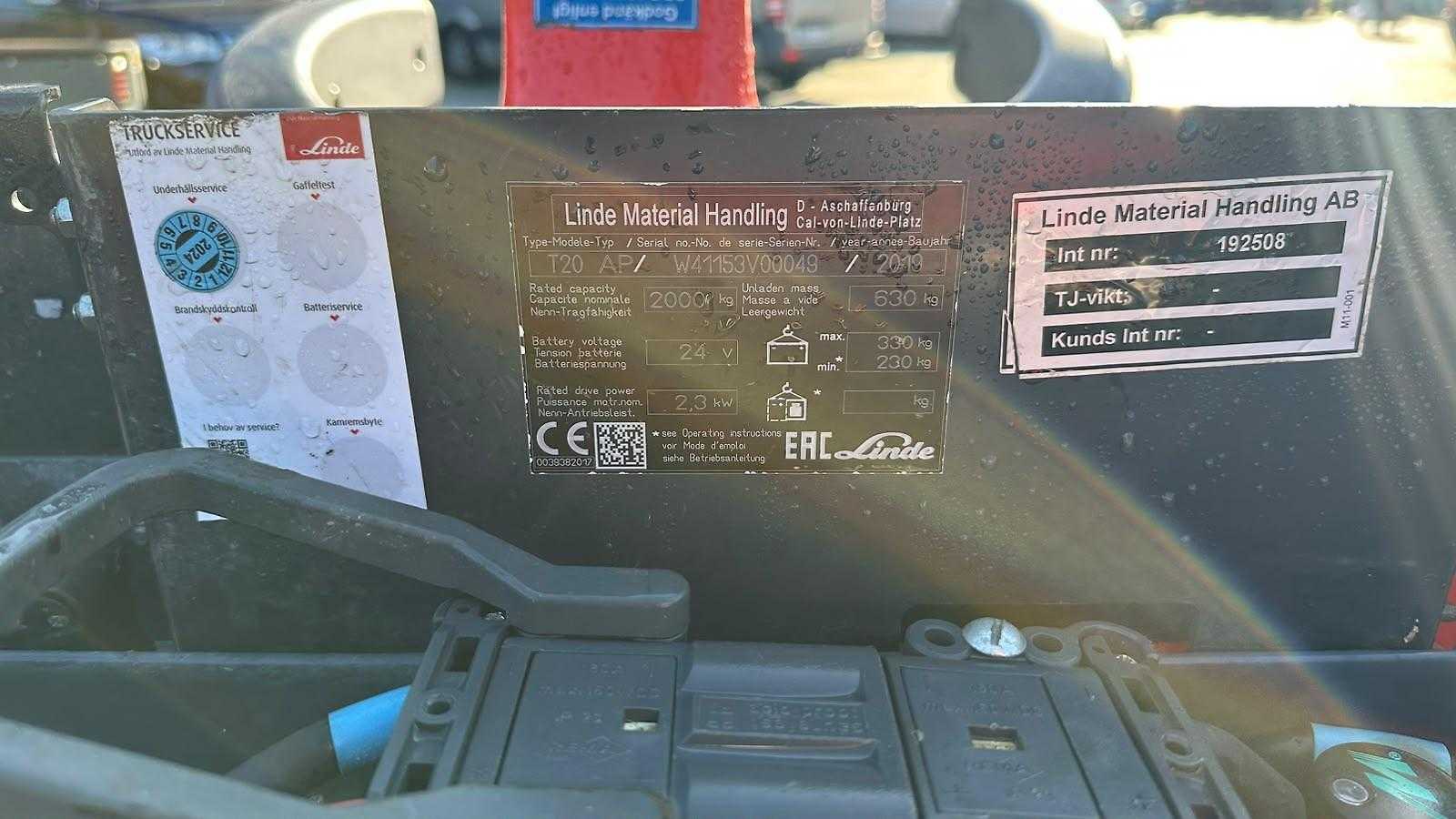 Used Forklift Linde T 20 AP Gājēju krautņotāja vadītāja stāvplatforma (vai līdzbraucēja platforma) (Image 9) Used Forklift Linde T 20 AP Gājēju krautņotāja vadītāja stāvplatforma (vai līdzbraucēja platforma) (Image 9)