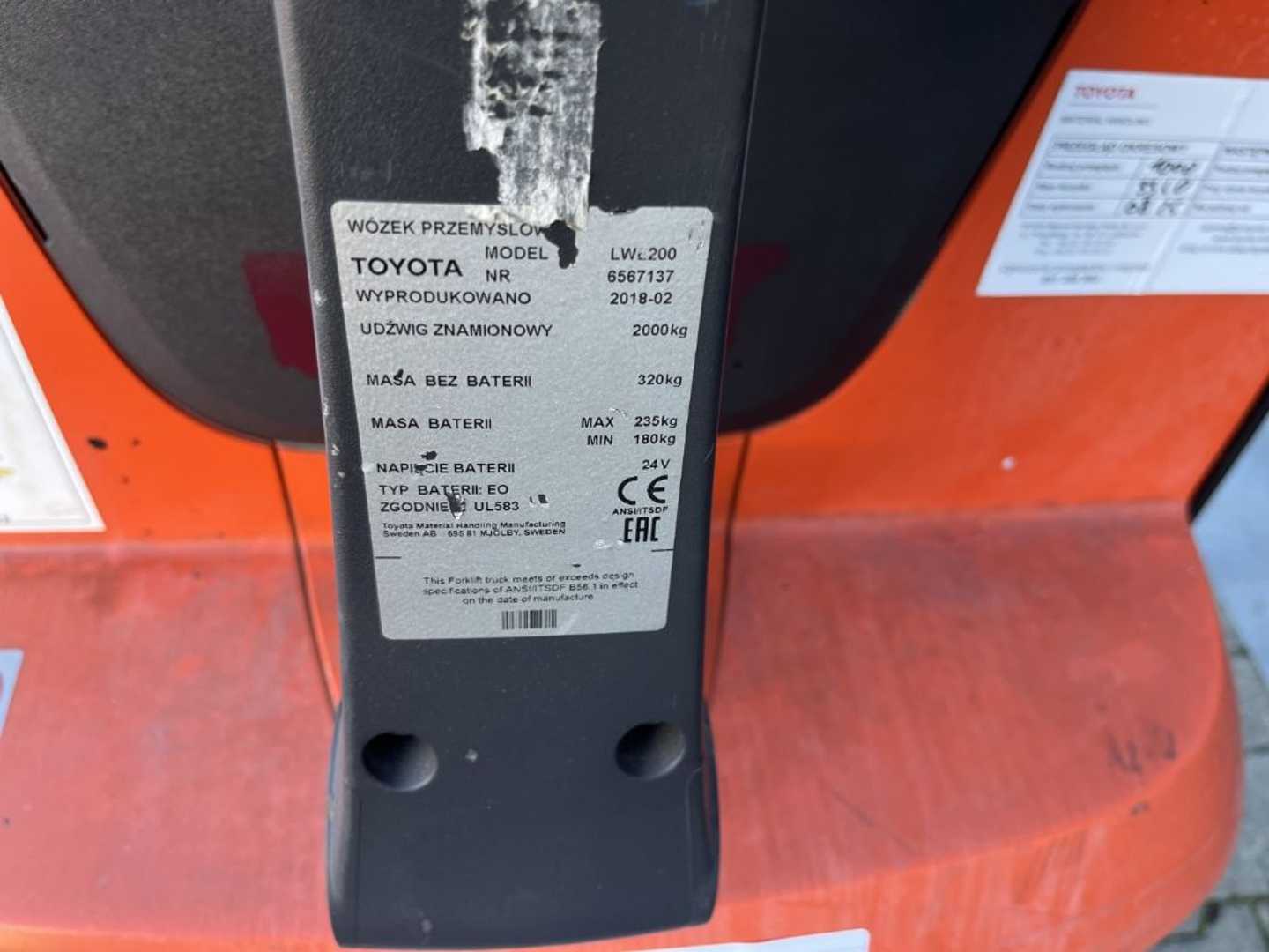 Used Forklift BT LWE200 Gājēju krautņotājs ar dīseli (Image 4)