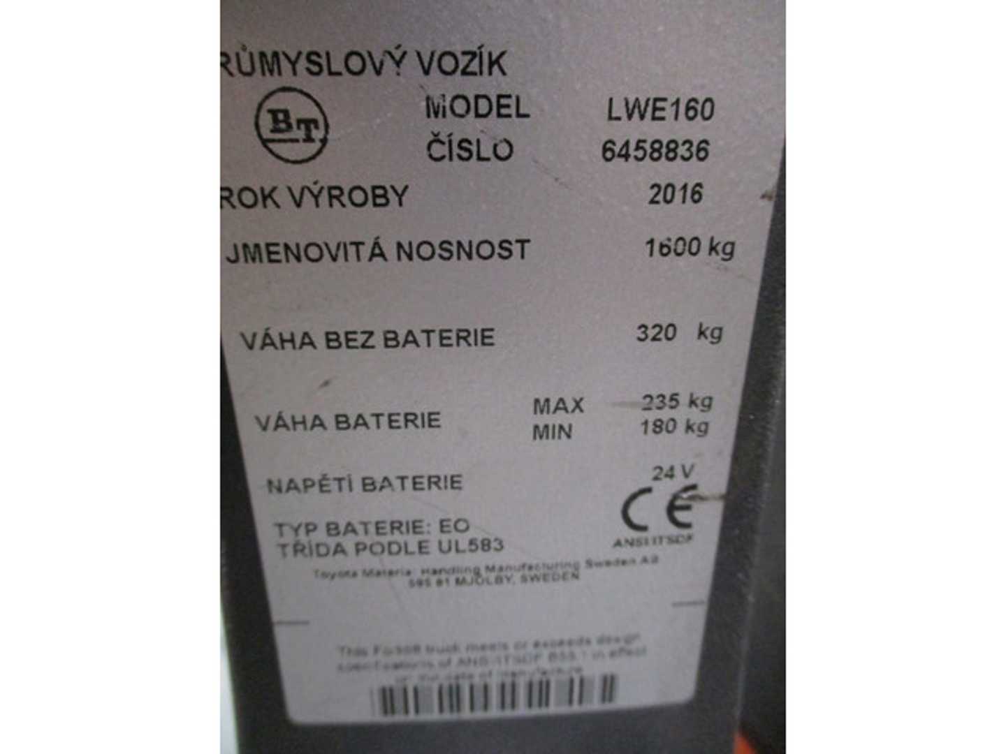 Used Forklift BT LWE160 Gājēju krautņotājs ar dīseli (Image 7) Used Forklift BT LWE160 Gājēju krautņotājs ar dīseli (Image 7)