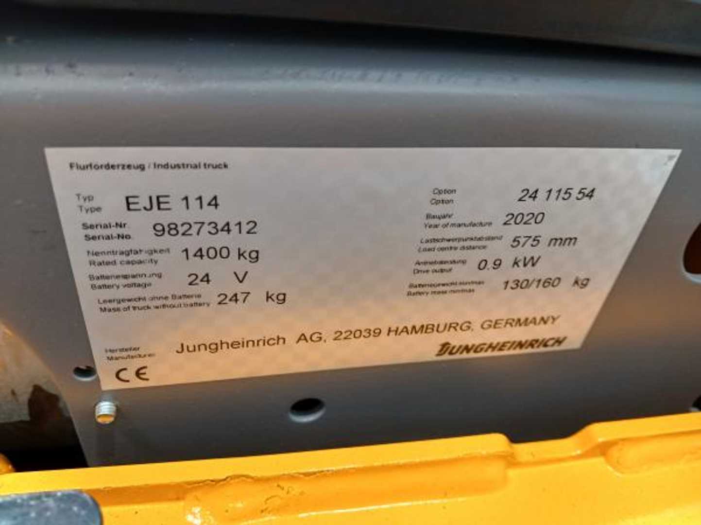 Used Forklift Jungheinrich EJE 114 24 115 54 Gājēju krautņotājs ar dīseli (Image 4) Used Forklift Jungheinrich EJE 114 24 115 54 Gājēju krautņotājs ar dīseli (Image 4)