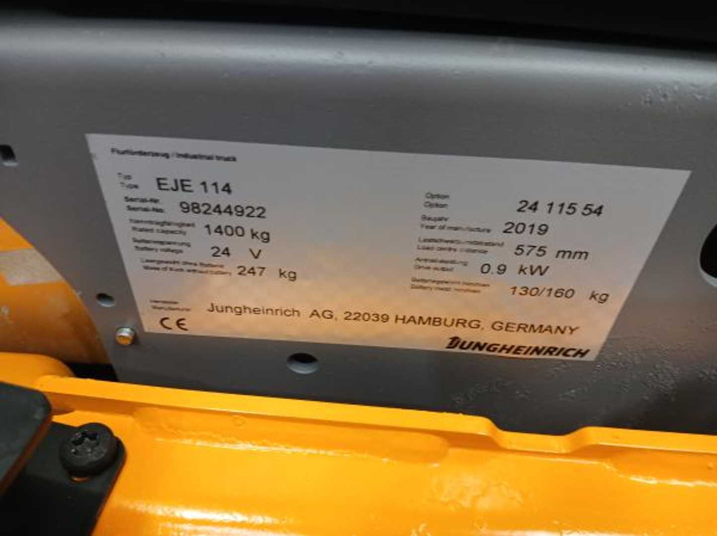 Used Forklift Jungheinrich EJE 114 24 115 54 Gājēju krautņotājs ar dīseli (Image 8) Used Forklift Jungheinrich EJE 114 24 115 54 Gājēju krautņotājs ar dīseli (Image 8)