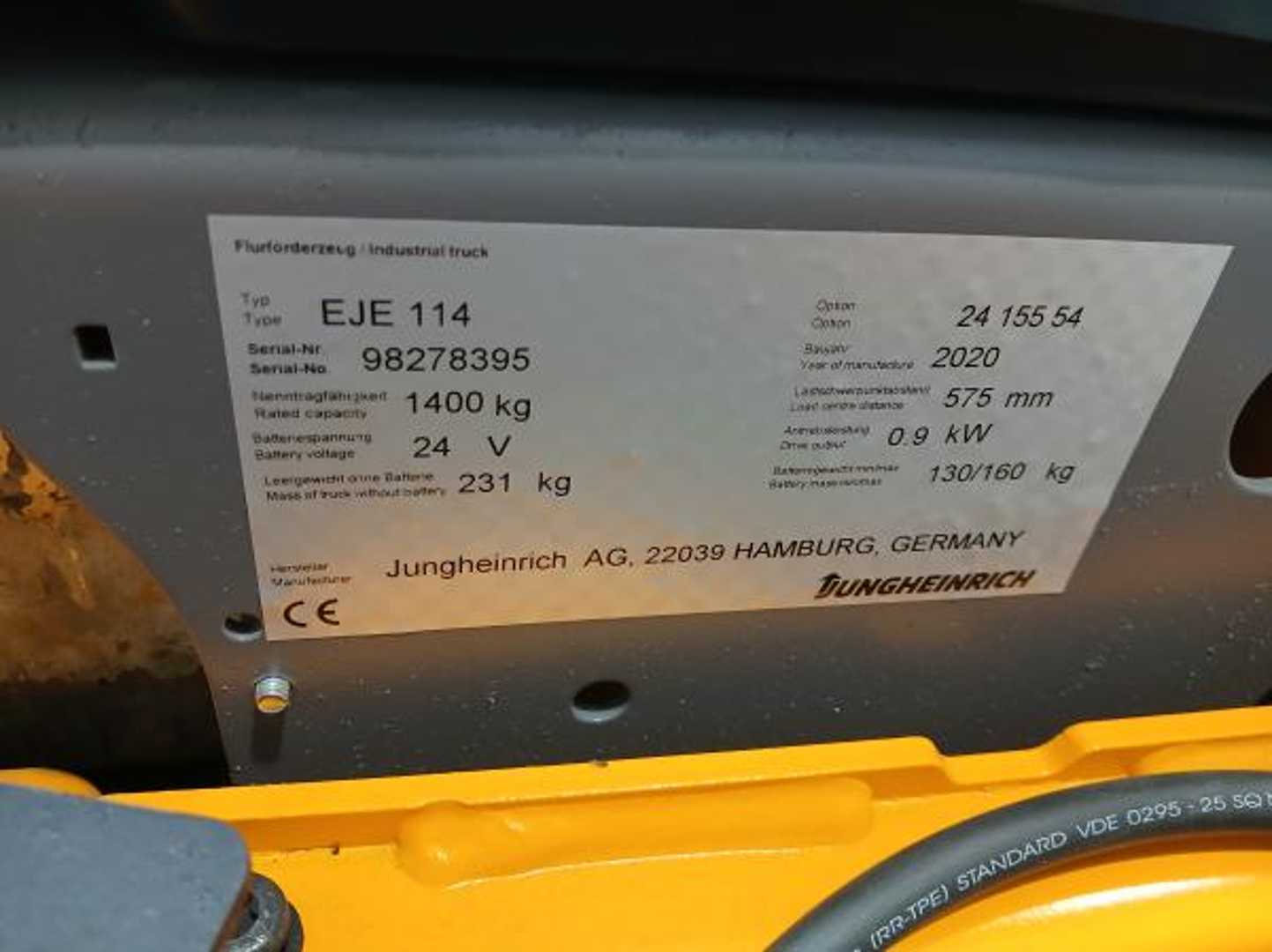 Used Forklift Jungheinrich EJE 114 24 115 54 Gājēju krautņotājs ar dīseli (Image 7) Used Forklift Jungheinrich EJE 114 24 115 54 Gājēju krautņotājs ar dīseli (Image 7)