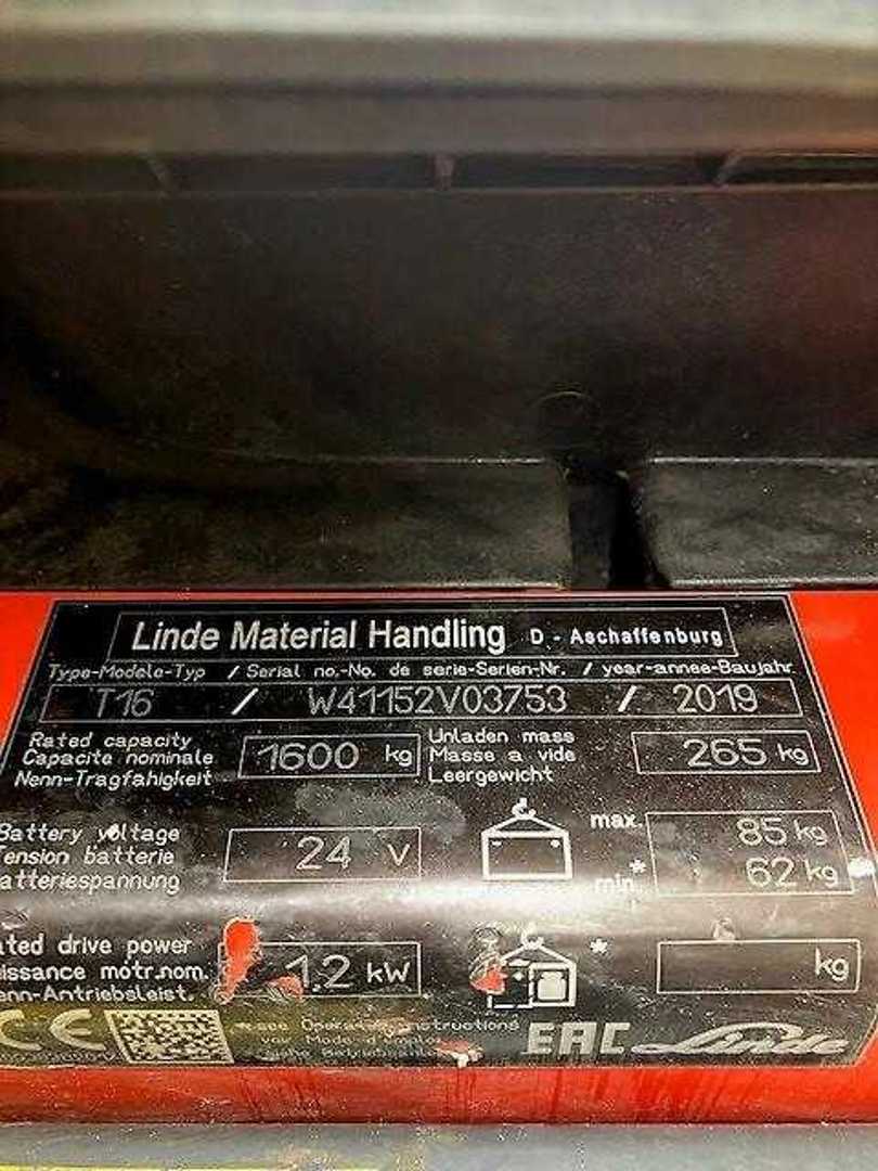 Used Forklift Linde T16 ION Gājēju krautņotājs ar dīseli (Image 6) Used Forklift Linde T16 ION Gājēju krautņotājs ar dīseli (Image 6)