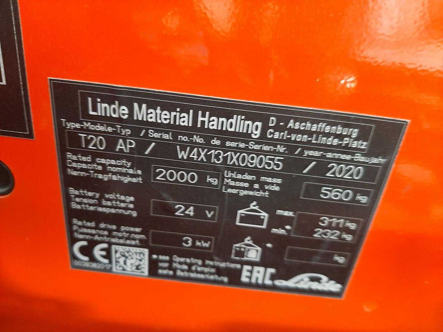 Used Forklift Linde T20AP Gājēju krautņotājs ar dīseli (Image 4) Used Forklift Linde T20AP Gājēju krautņotājs ar dīseli (Image 4)