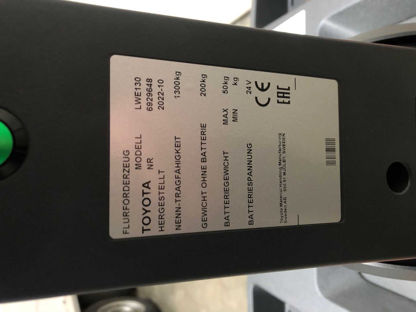 Used Forklift Toyota LWE130 Gājēju krautņotājs ar dīseli (Image 4)