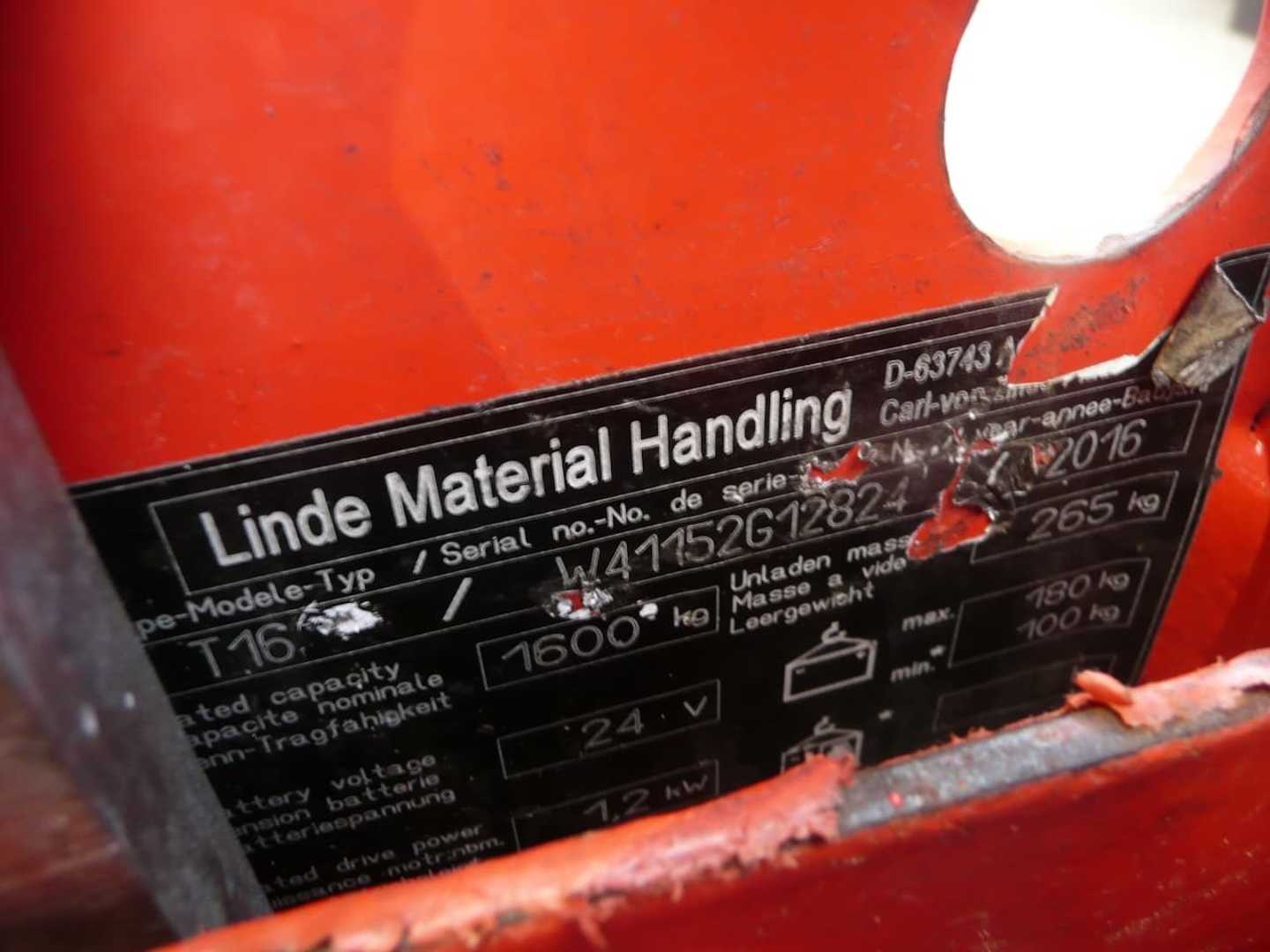 Used Forklift Linde T 16 Gājēju krautņotājs (daļēji elektrisks) (Image 6) Used Forklift Linde T 16 Gājēju krautņotājs (daļēji elektrisks) (Image 6)