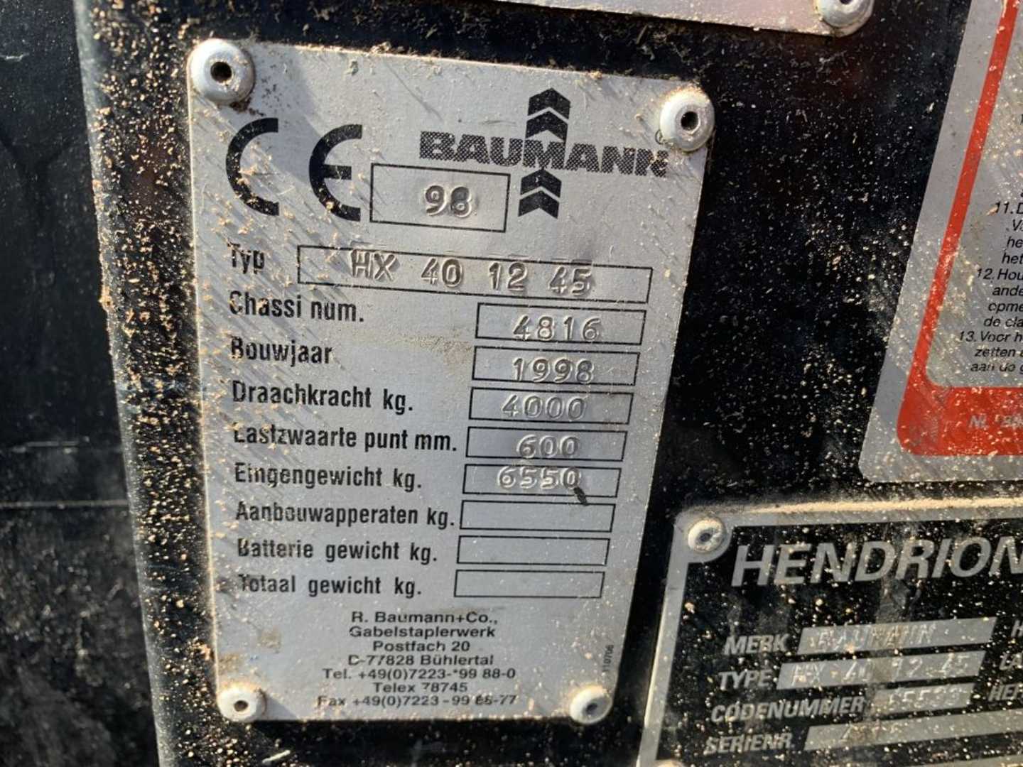 Used Forklift Baumann HX40/12/45 Sānu iekrāvējs (Image 4)