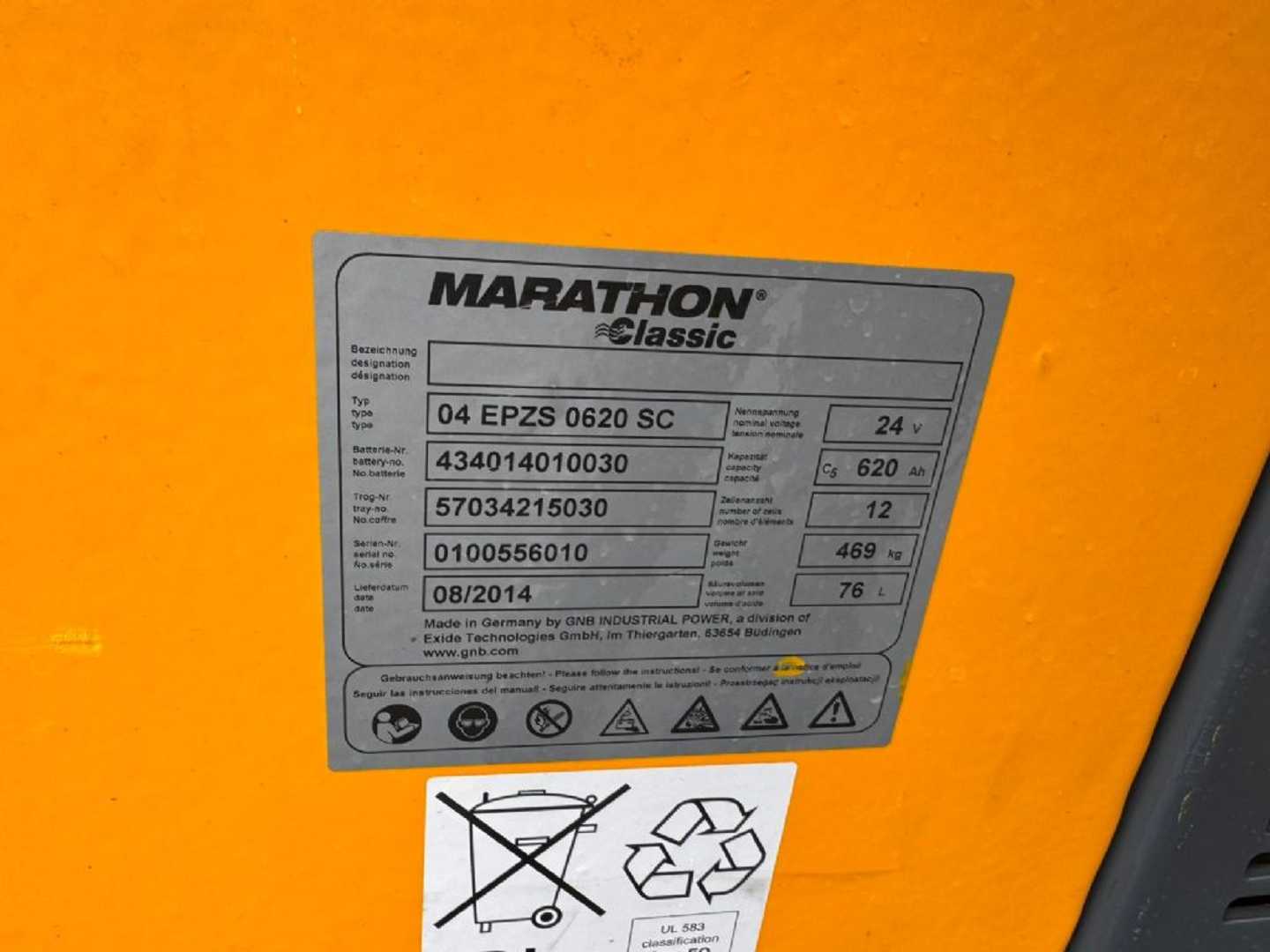 Used Forklift Jungheinrich EZS 350XL Baujahr 2014 Std. 3999 / Schlepper Vilcējs (Image 5) Used Forklift Jungheinrich EZS 350XL Baujahr 2014 Std. 3999 / Schlepper Vilcējs (Image 5)