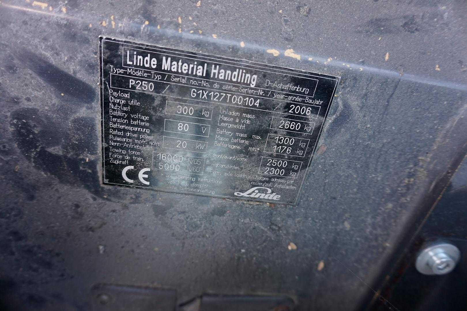 Used Forklift Linde P 250 - 2022er Batterie Vilcējs (Image 9) Used Forklift Linde P 250 - 2022er Batterie Vilcējs (Image 9)