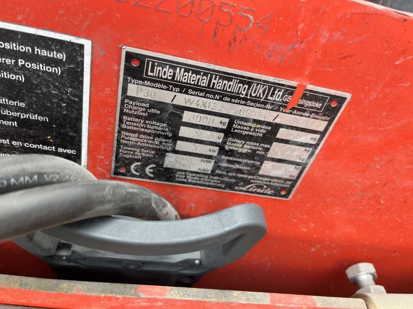 Used Forklift Linde P30C Vilcējs (Image 4) Used Forklift Linde P30C Vilcējs (Image 4)
