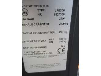 Muletto usato BT LPE200 ELEKTRO NIEDERHUBWAGENFAHRERSTAND (13071609)