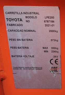 Muletto usato BT LPE200 ELEKTRO NIEDERHUBWAGENSEMIELEKTRISCH (13065183)