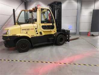 Muletto usato HYSTER H8.0FT9 DIESEL VIERRADFRONTSTAPLER (13053608)