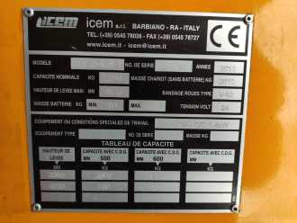 Muletto usato ICEM CTS20/402 FT ELEKTRO SCHUBMASTSTAPLER (12790585)