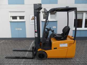 Muletto usato JUNGHEINRICH EFG 115 - Freisichtmast ELEKTRO DREIRADFRONTSTAPLER (13072014) backdrop