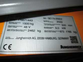 Muletto usato JUNGHEINRICH EFG 215 SP GE 115-500 DZ ELEKTRO VIERRADFRONTSTAPLER (13038927)