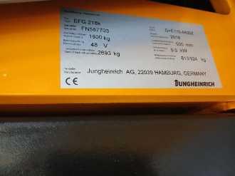 Muletto usato JUNGHEINRICH EFG 218k SP G+E 115 440DZ ELEKTRO VIERRADFRONTSTAPLER (13070438)