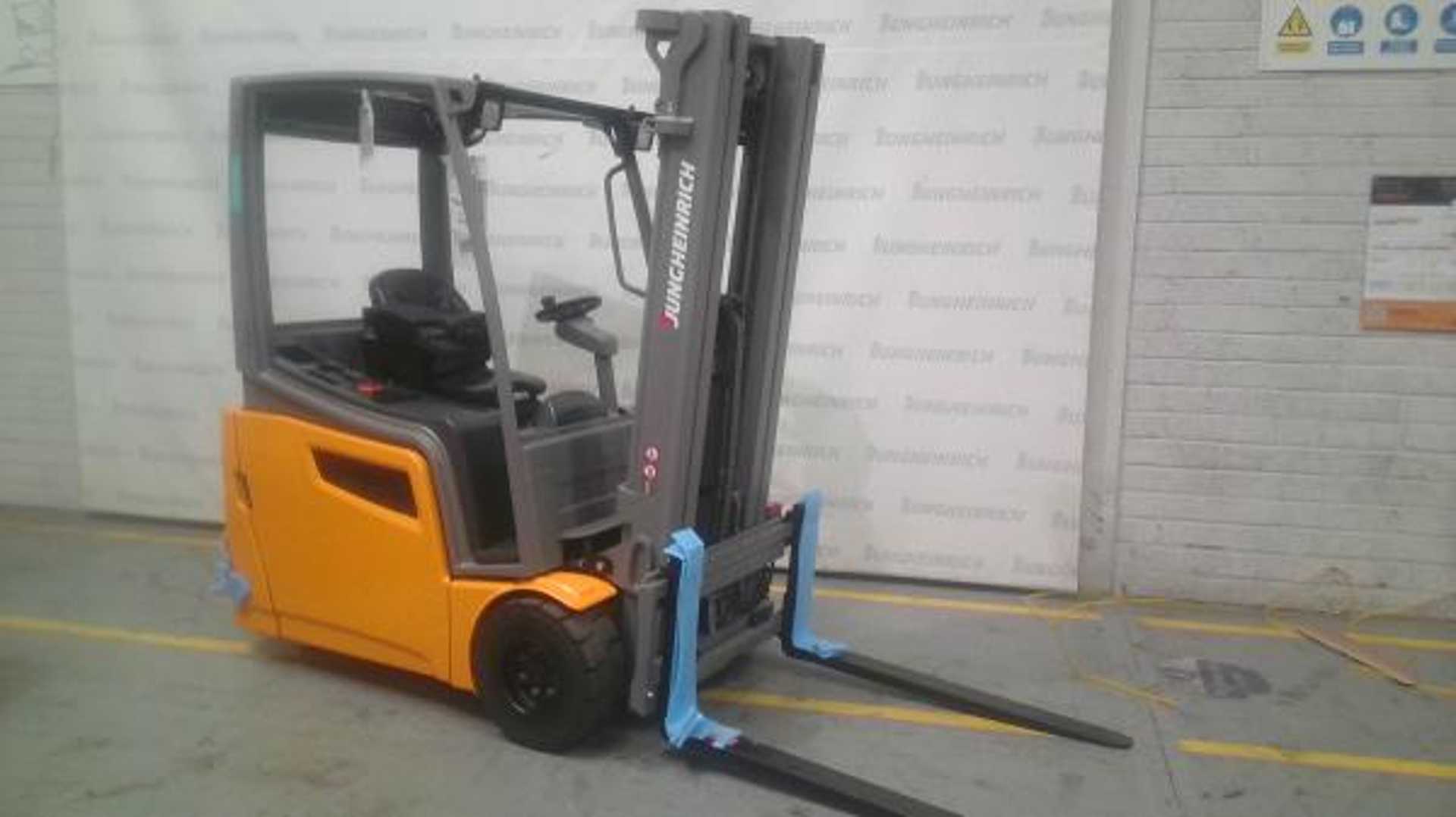 Muletto usato JUNGHEINRICH EFG 218k SP GE 115-480 DZ ELEKTRO VIERRADFRONTSTAPLER (13052407)