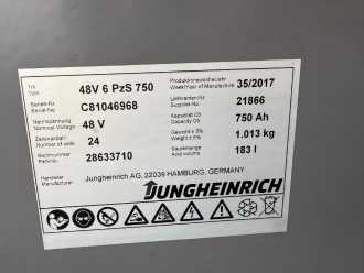 Muletto usato JUNGHEINRICH EFG 320 Baujahr 2017 Stunden 1629 HH 4640 ELEKTRO VIERRADFRONTSTAPLER (13071045)