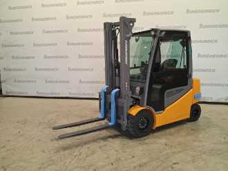 Muletto usato JUNGHEINRICH EFG 430 350 ZZ MP ELEKTRO VIERRADFRONTSTAPLER (13068951) backdrop