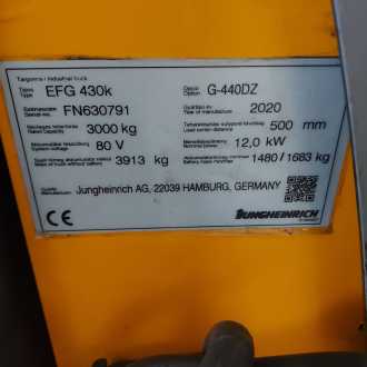 Muletto usato JUNGHEINRICH EFG 430K ELEKTRO VIERRADFRONTSTAPLER (13059556)