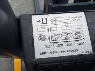 Muletto usato JUNGHEINRICH EFG 535 Baujahr 2010/ Stunden 1186 TRIPLEX TOP ZUSTAND ELEKTRO VIERRADFRONTSTAPLER (13075081)