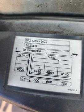 Muletto usato JUNGHEINRICH EFG550S ELEKTRO VIERRADFRONTSTAPLER (13043216)