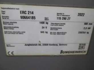 Muletto usato JUNGHEINRICH ERC 214 G 115-290 ZT ELEKTRO HOCHHUBWAGENFAHRERSTAND (13011742)