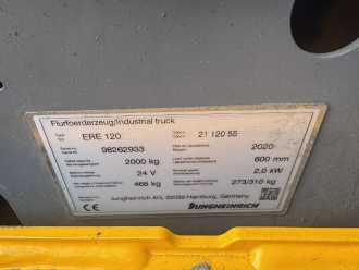 Muletto usato JUNGHEINRICH ERE 120 Baujahr 2020 Akku 2020 Gabellänge 1150 ELEKTRO NIEDERHUBWAGENDEICHSEL (13074919)